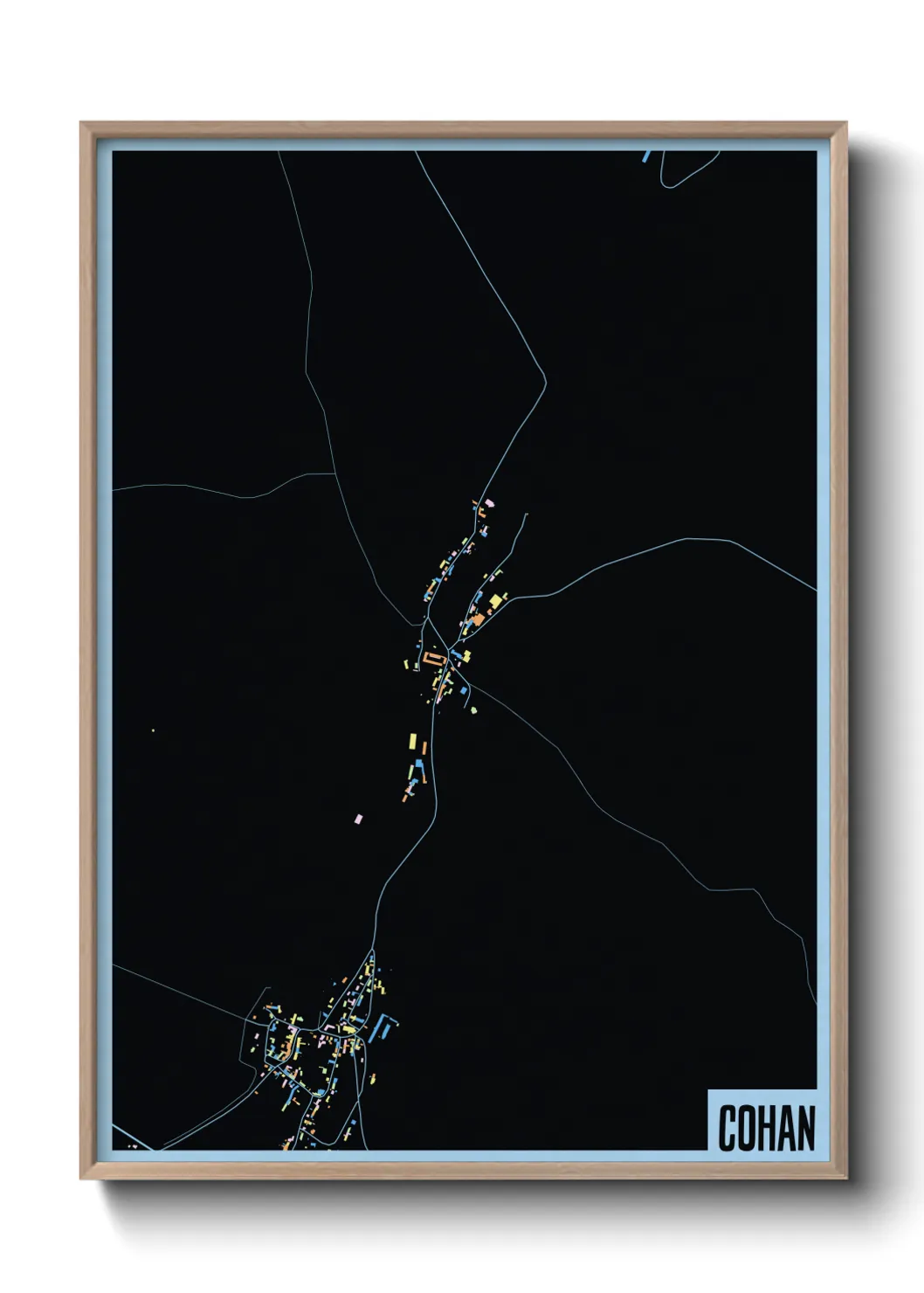 Une affiche de carte sur Cohan