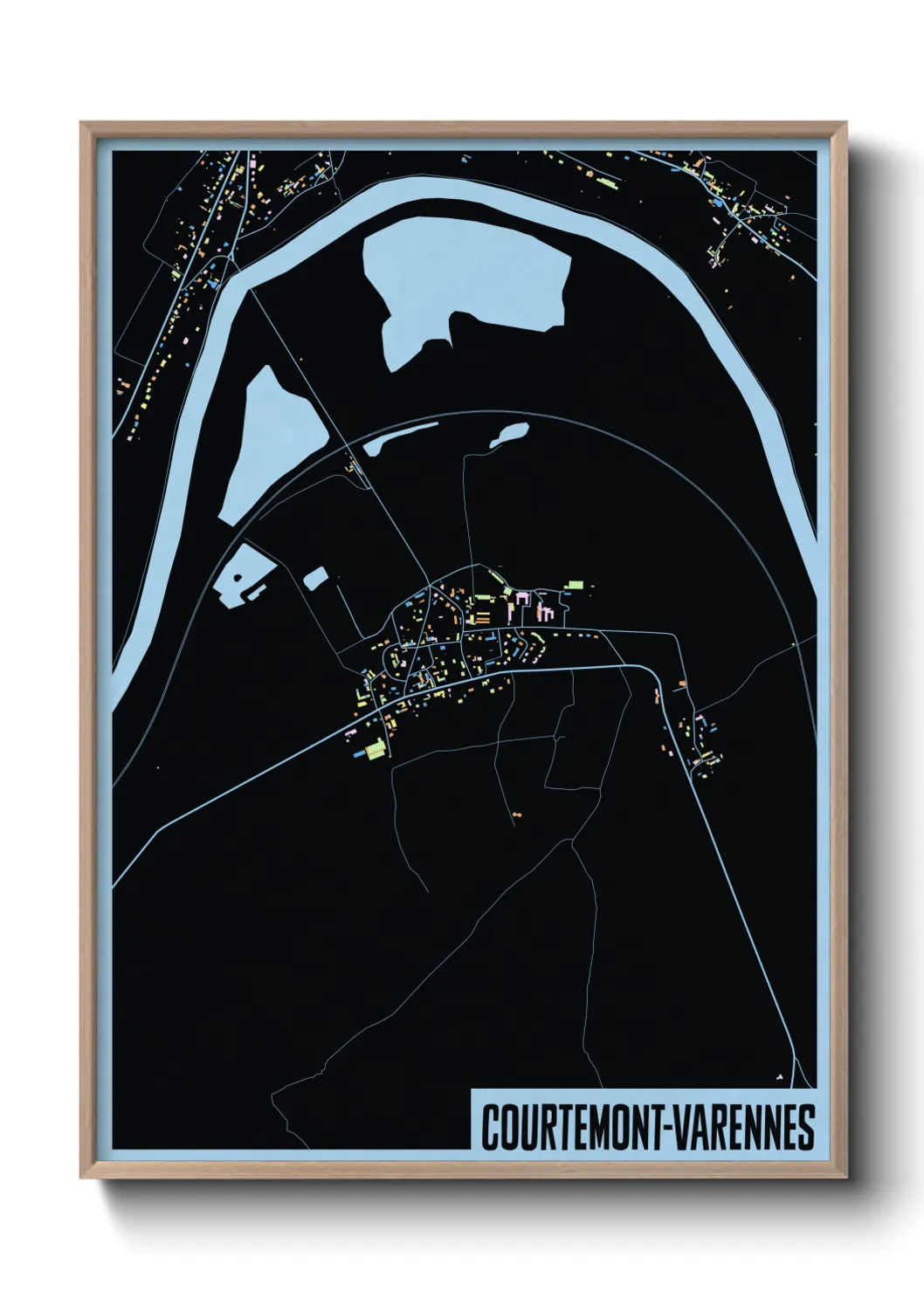 Un poster carteCourtemont-Varennes