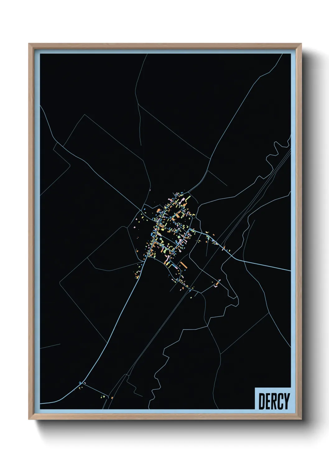 Une affiche de carte sur Dercy