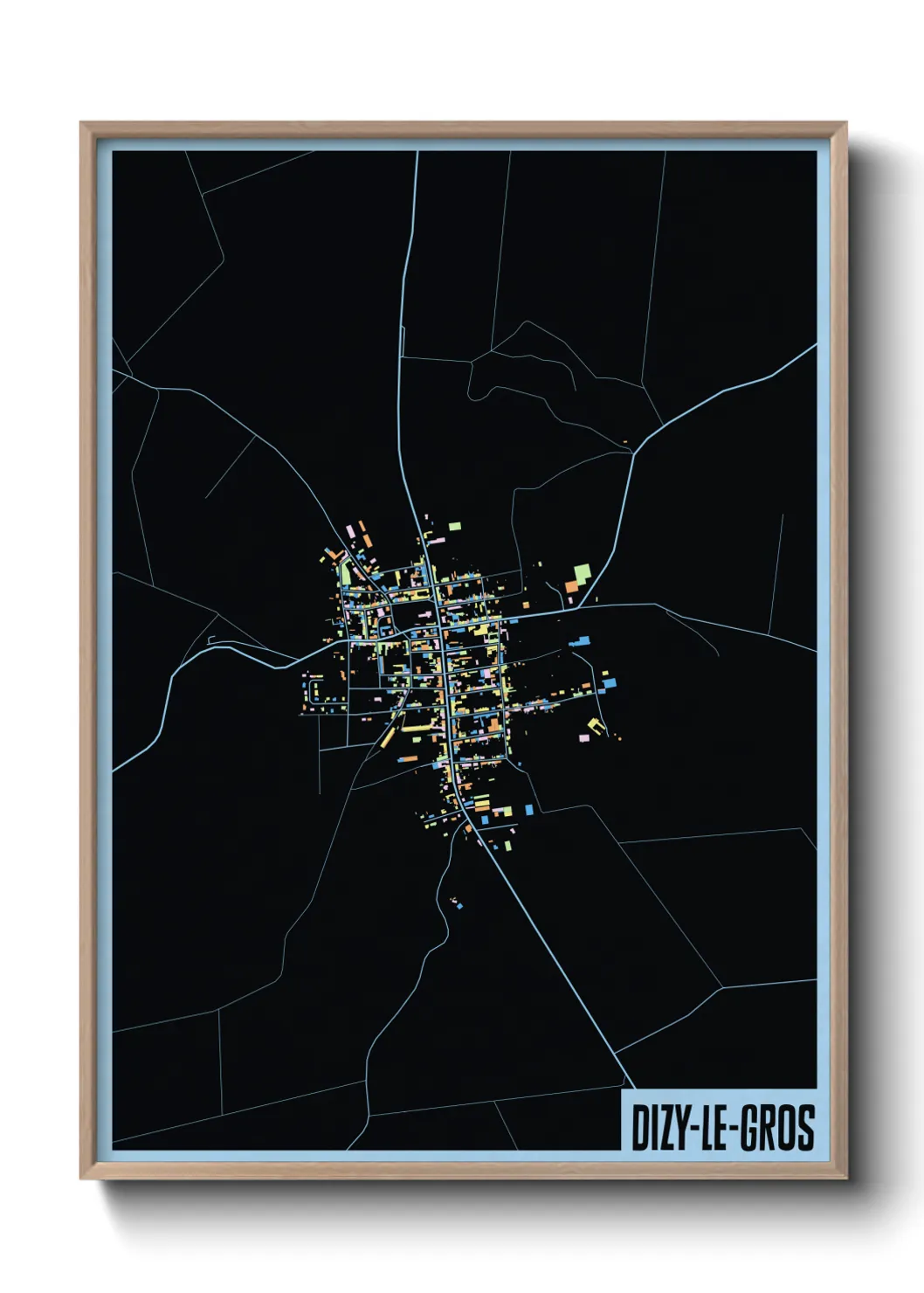 Un poster carteDizy-le-Gros