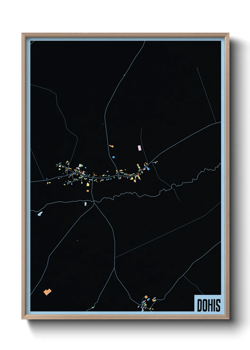 Une affiche de carte sur Dohis