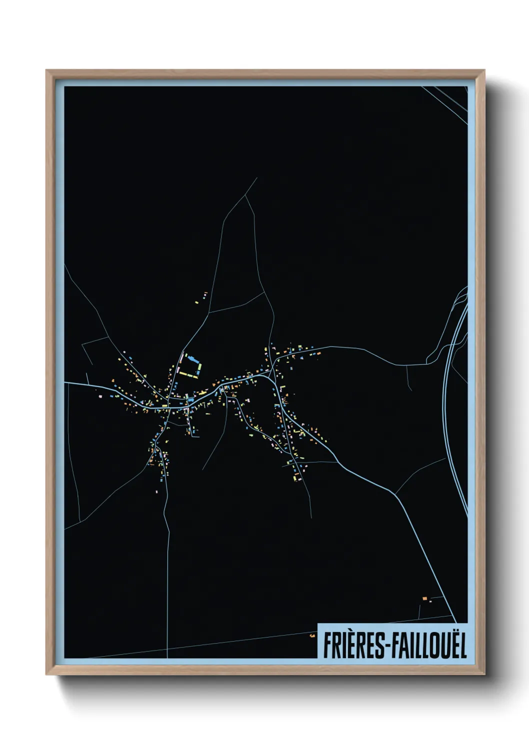 Un poster carteFrières-Faillouël