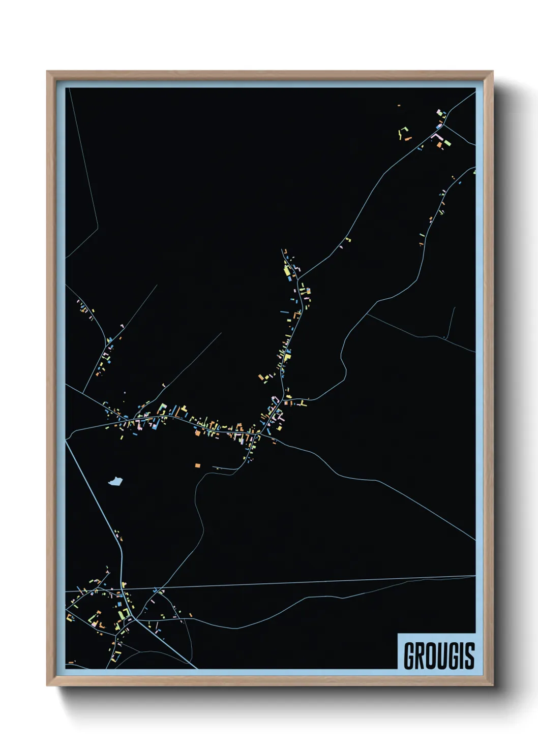 Une affiche de carte sur Grougis