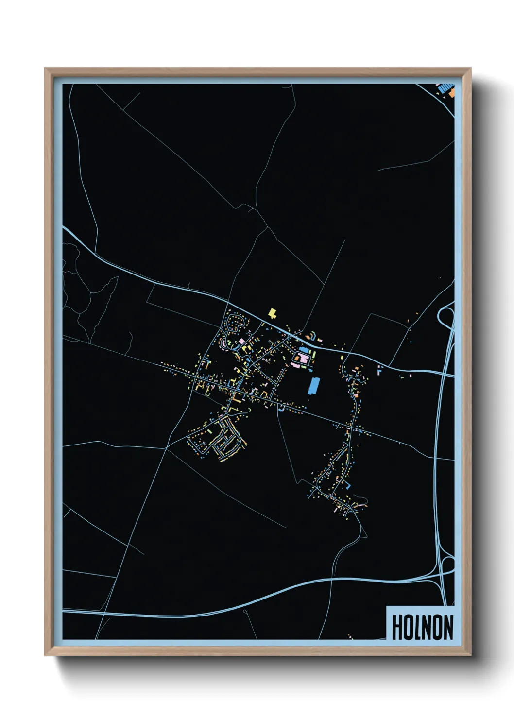 Une affiche de carte sur Holnon