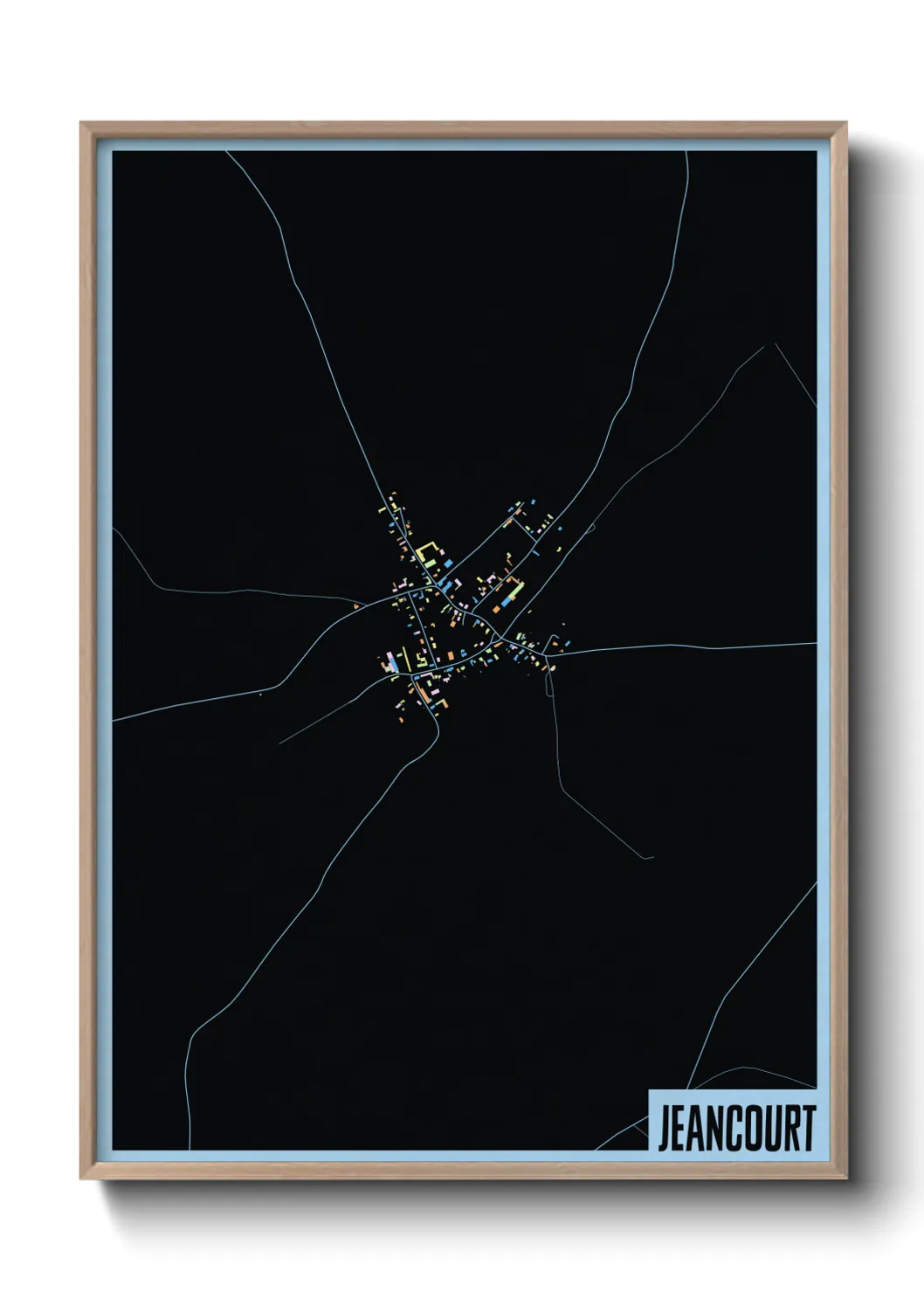 Une affiche de carte sur Jeancourt