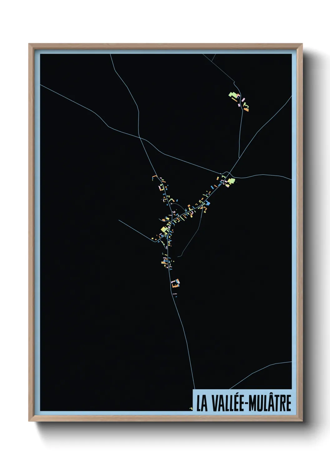 Une affiche de carte sur La Vallée-Mulâtre