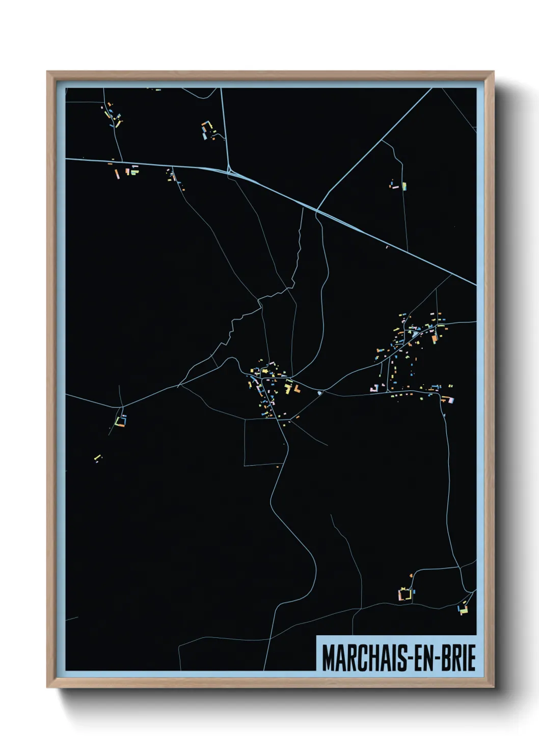 Un poster carteMarchais-en-Brie
