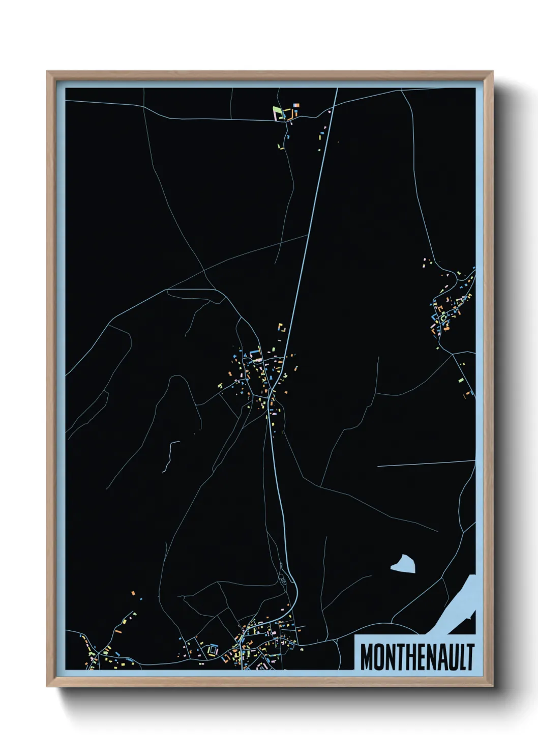 Une affiche de carte sur Monthenault