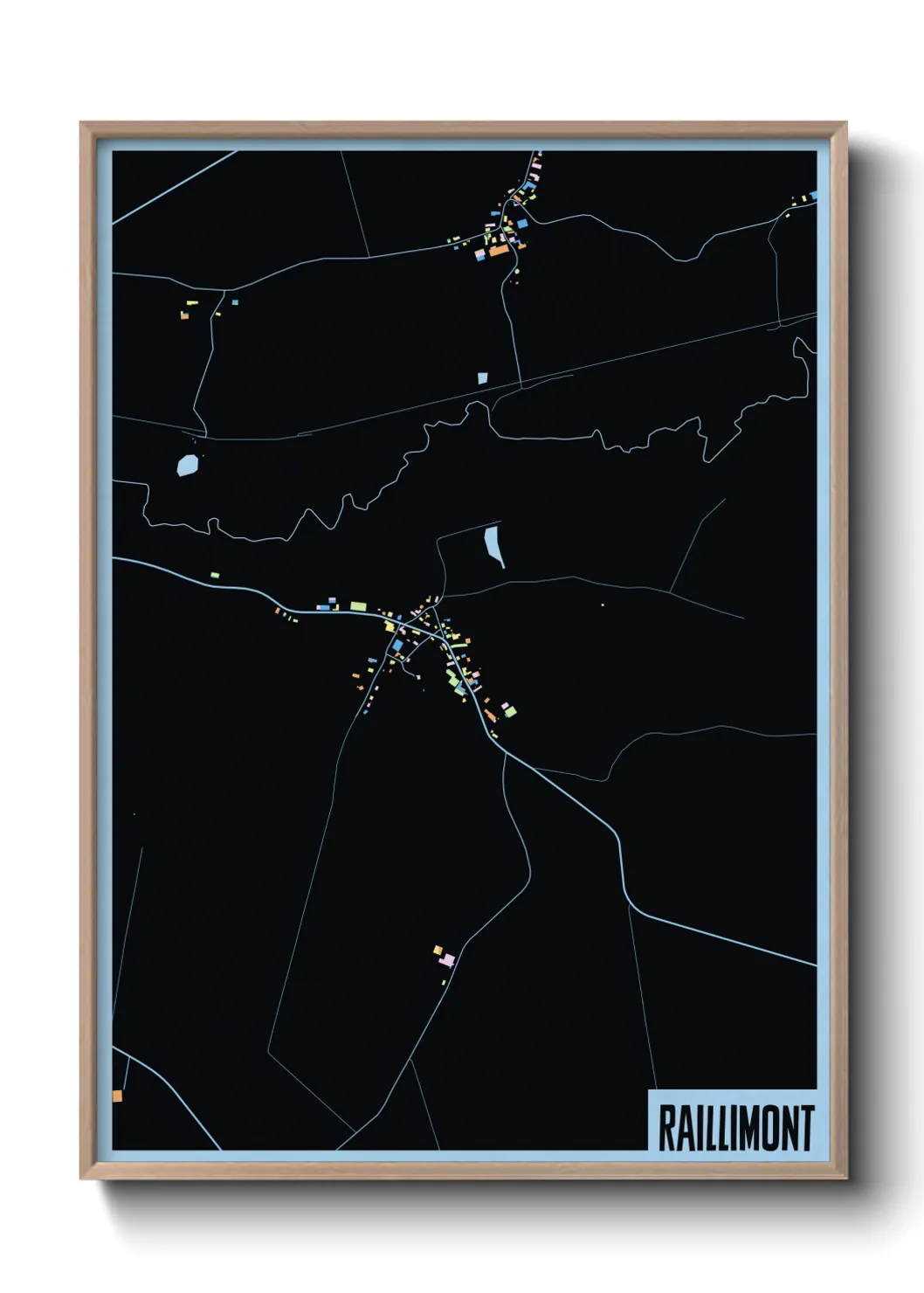 Une affiche de carte sur Raillimont