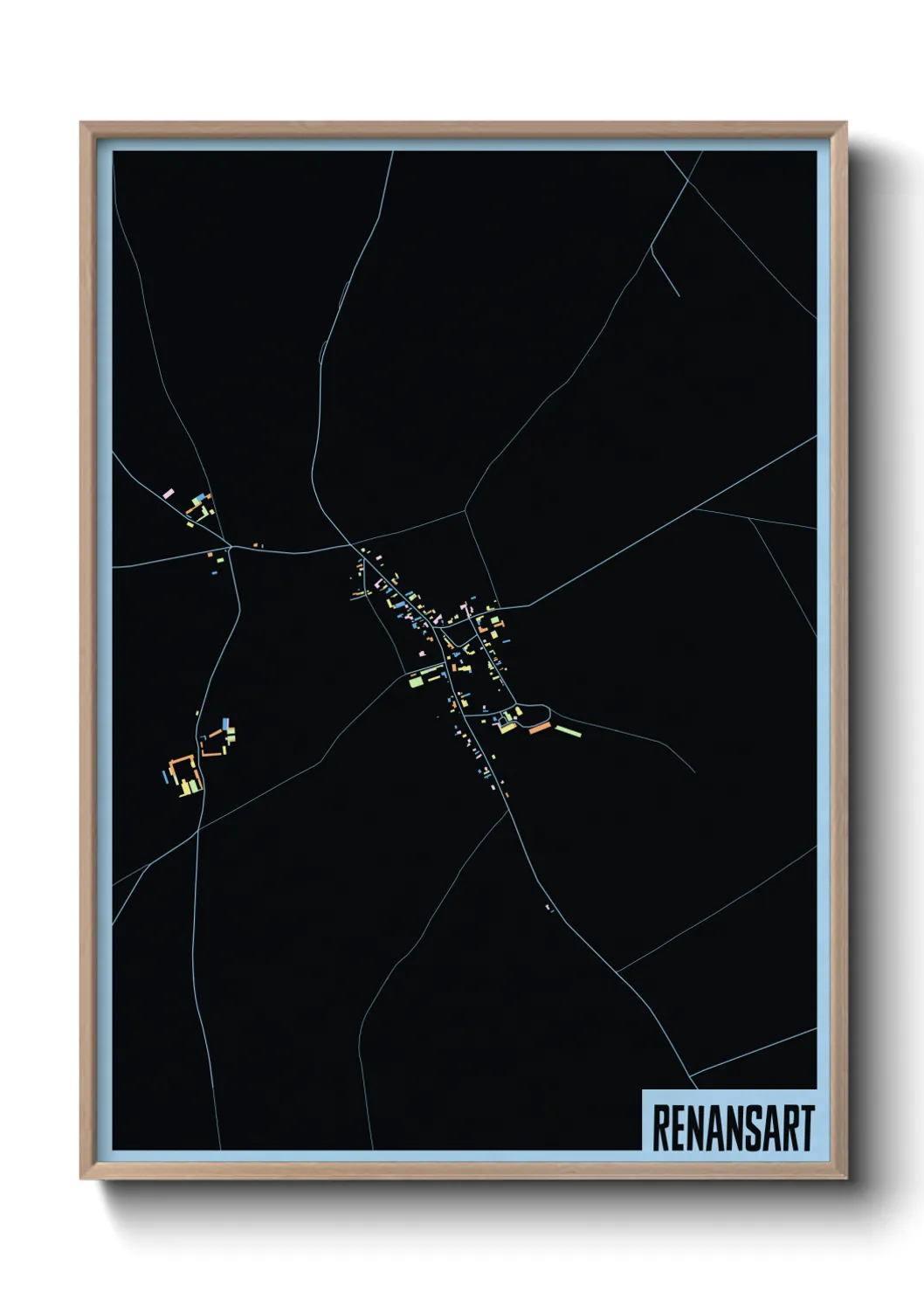 Une affiche de carte sur Renansart