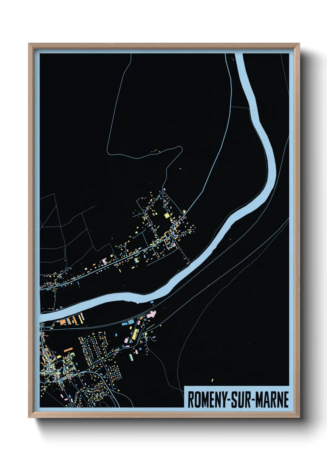 Un poster carteRomeny-sur-Marne