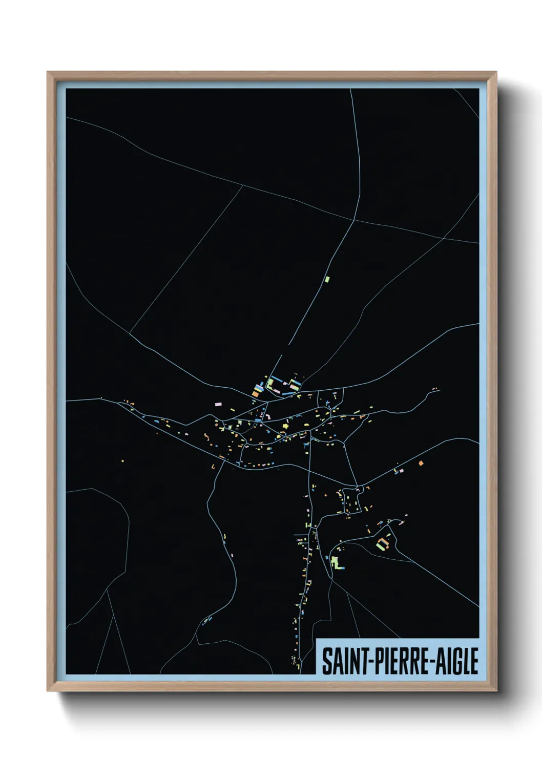 Un poster carteSaint-Pierre-Aigle