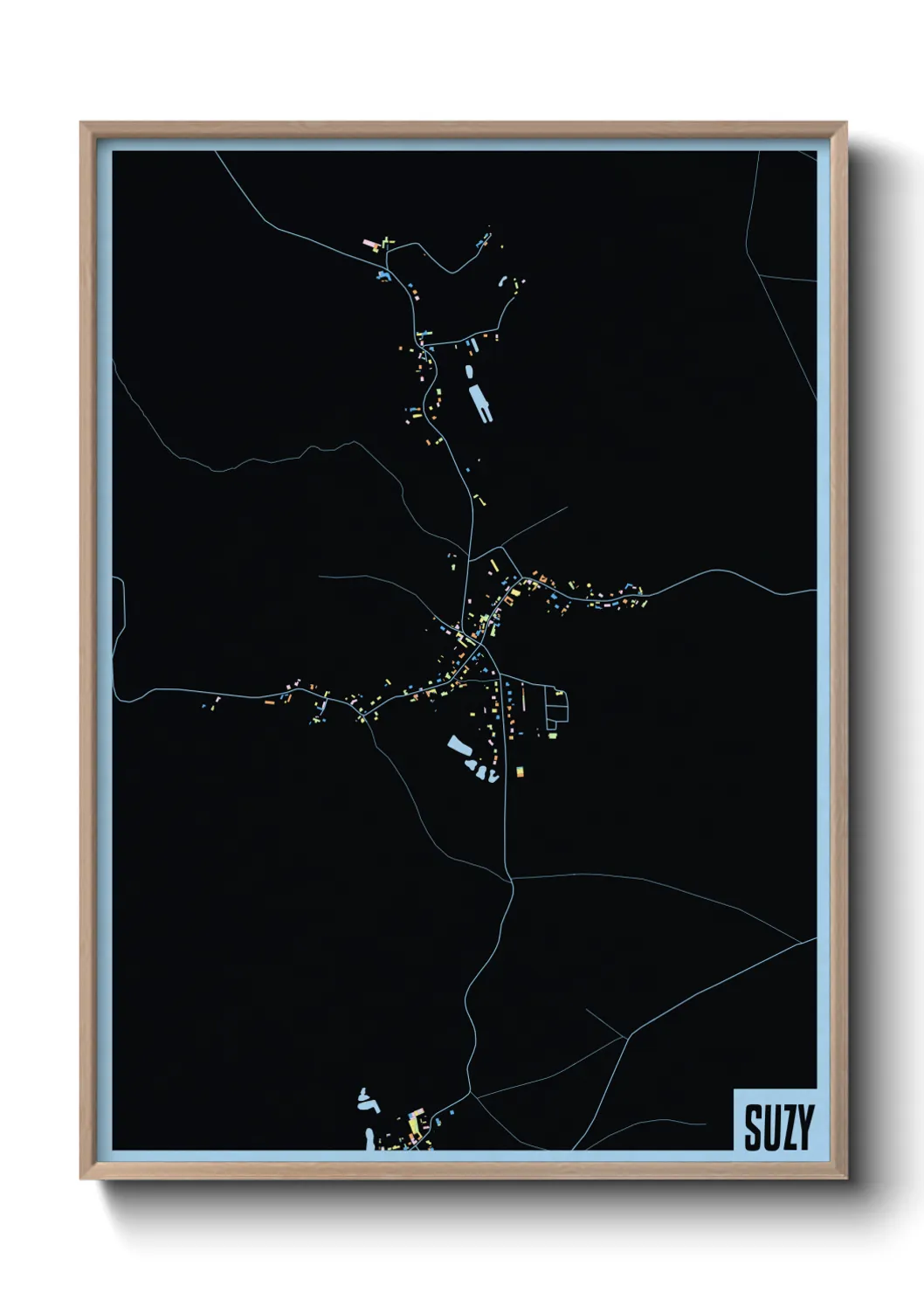 Une affiche de carte sur Suzy