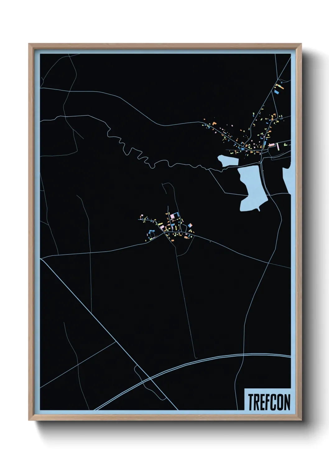 Une affiche de carte sur Trefcon