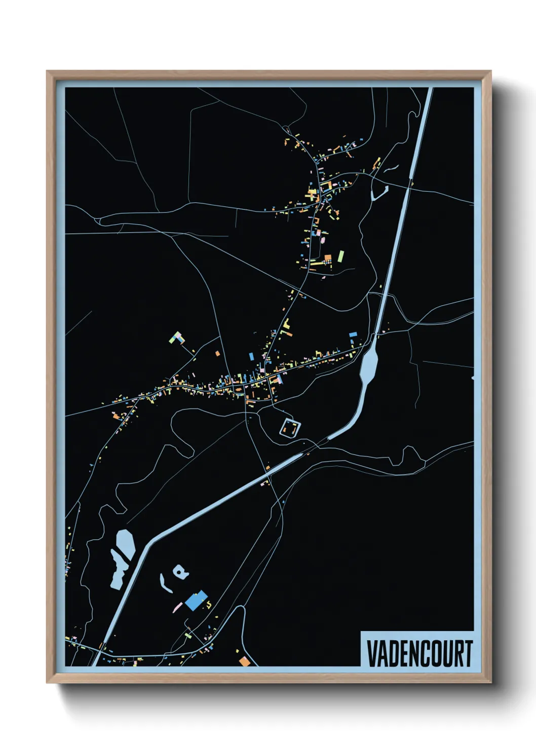 Une affiche de carte sur Vadencourt