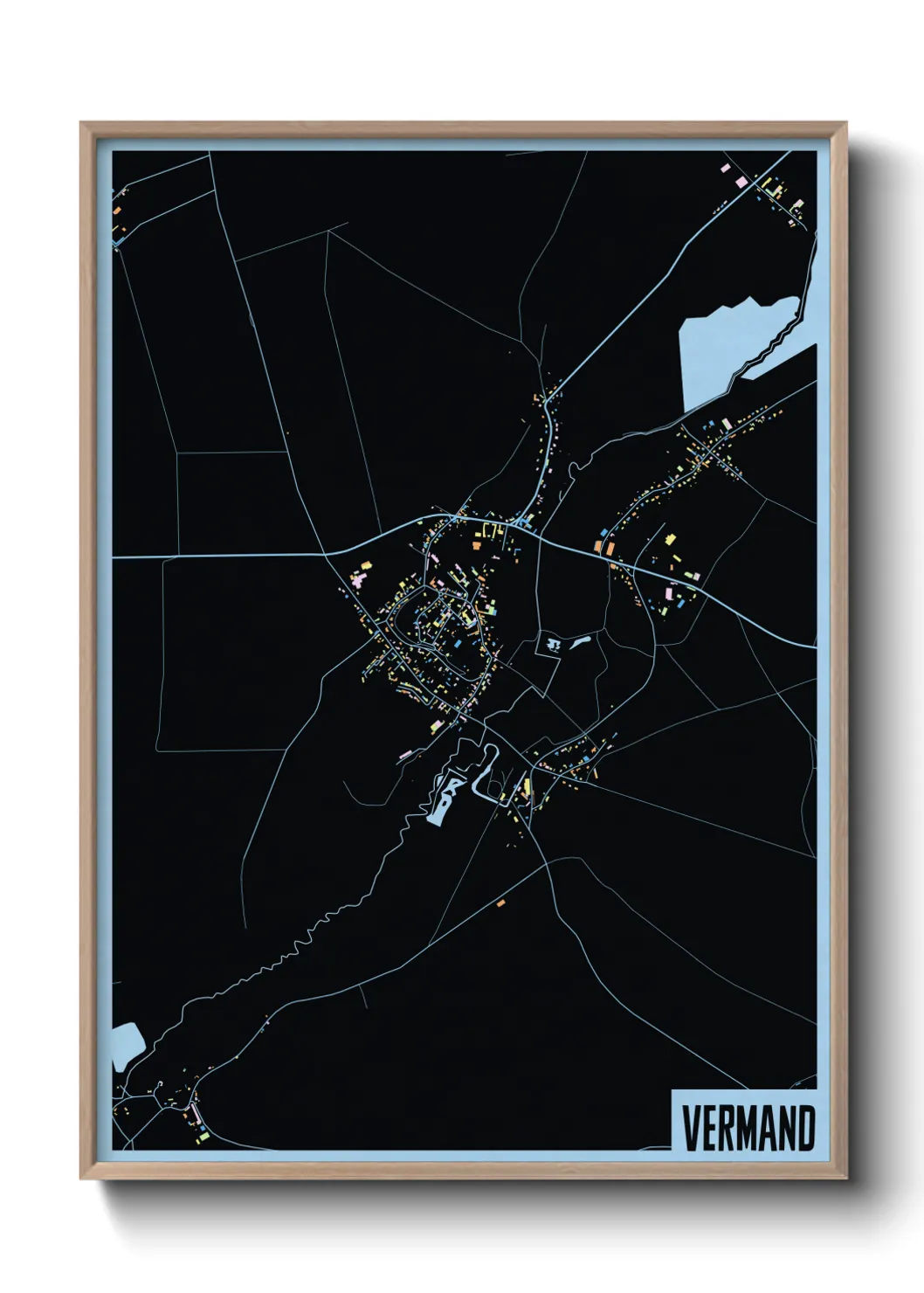 Une affiche de carte sur Vermand