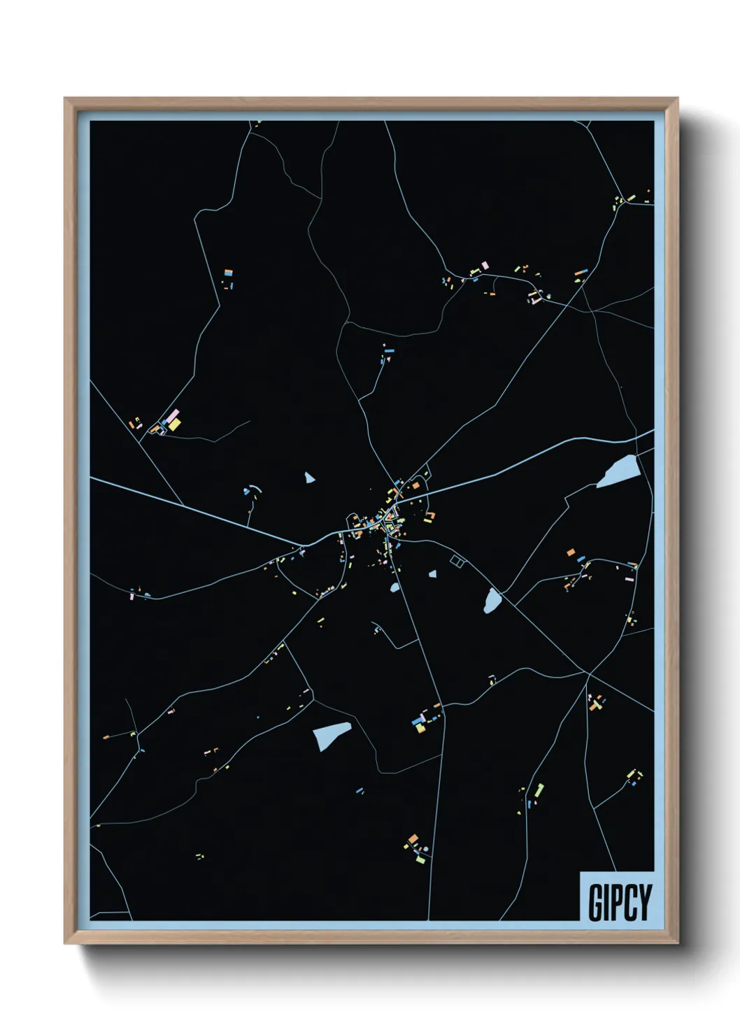 Une affiche de carte sur Gipcy