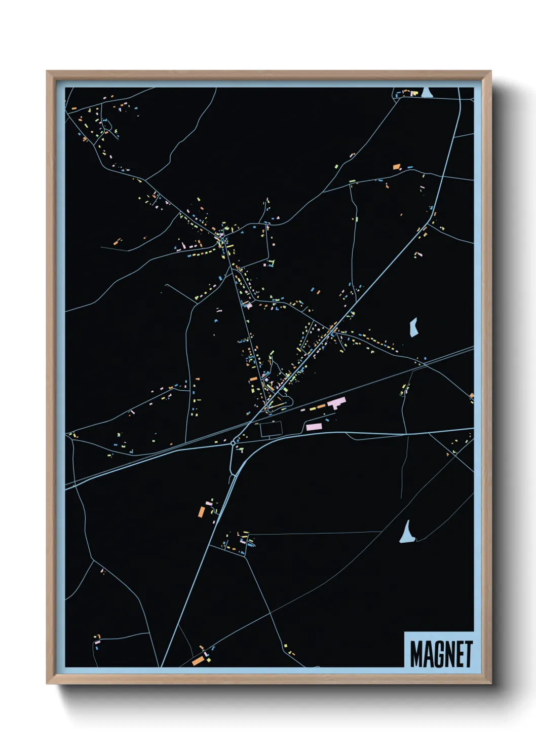 Une affiche de carte sur Magnet