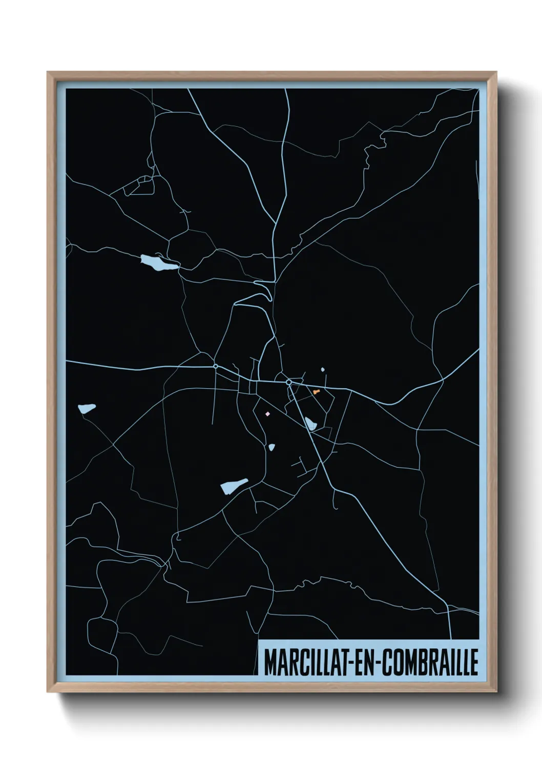Un poster carteMarcillat-en-Combraille