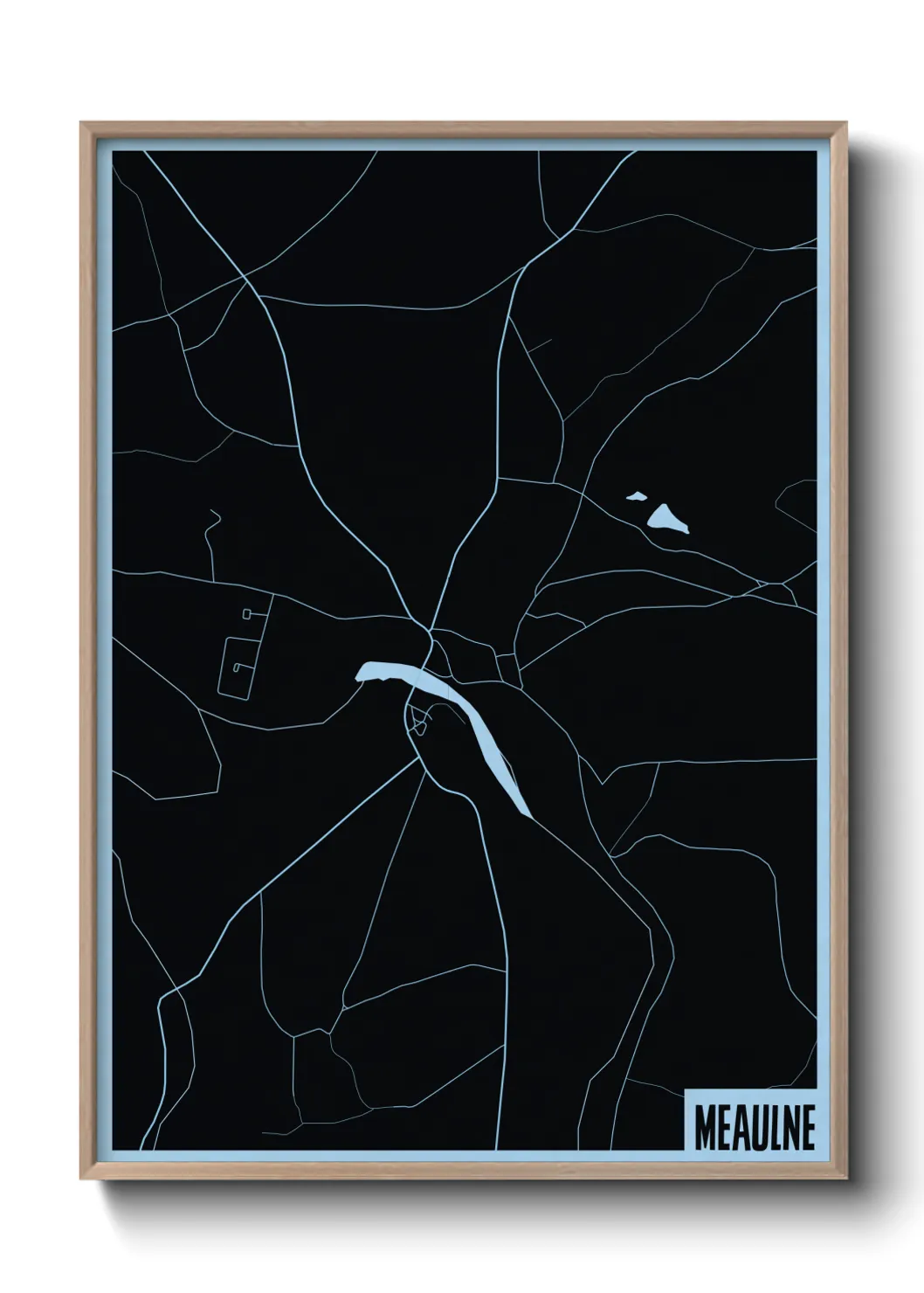 Une affiche de carte sur Meaulne