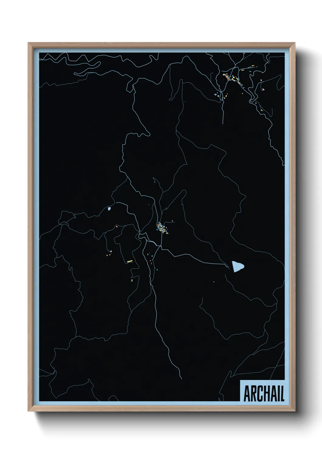 Une affiche de carte sur Archail