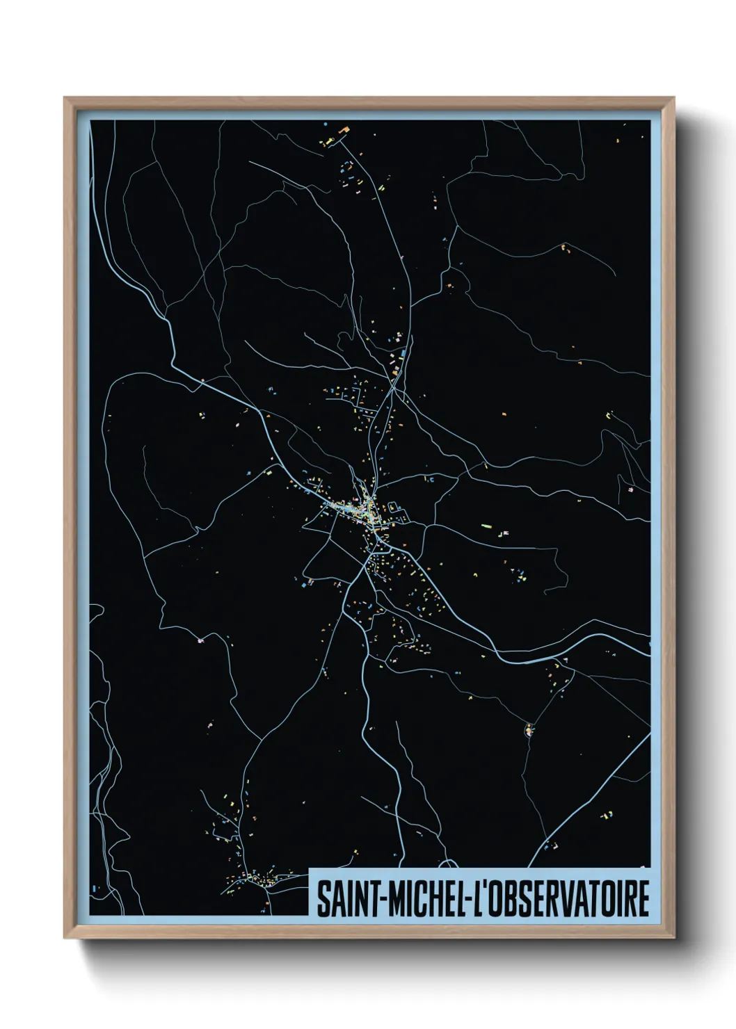 Un poster carteSaint-Michel-l'Observatoire