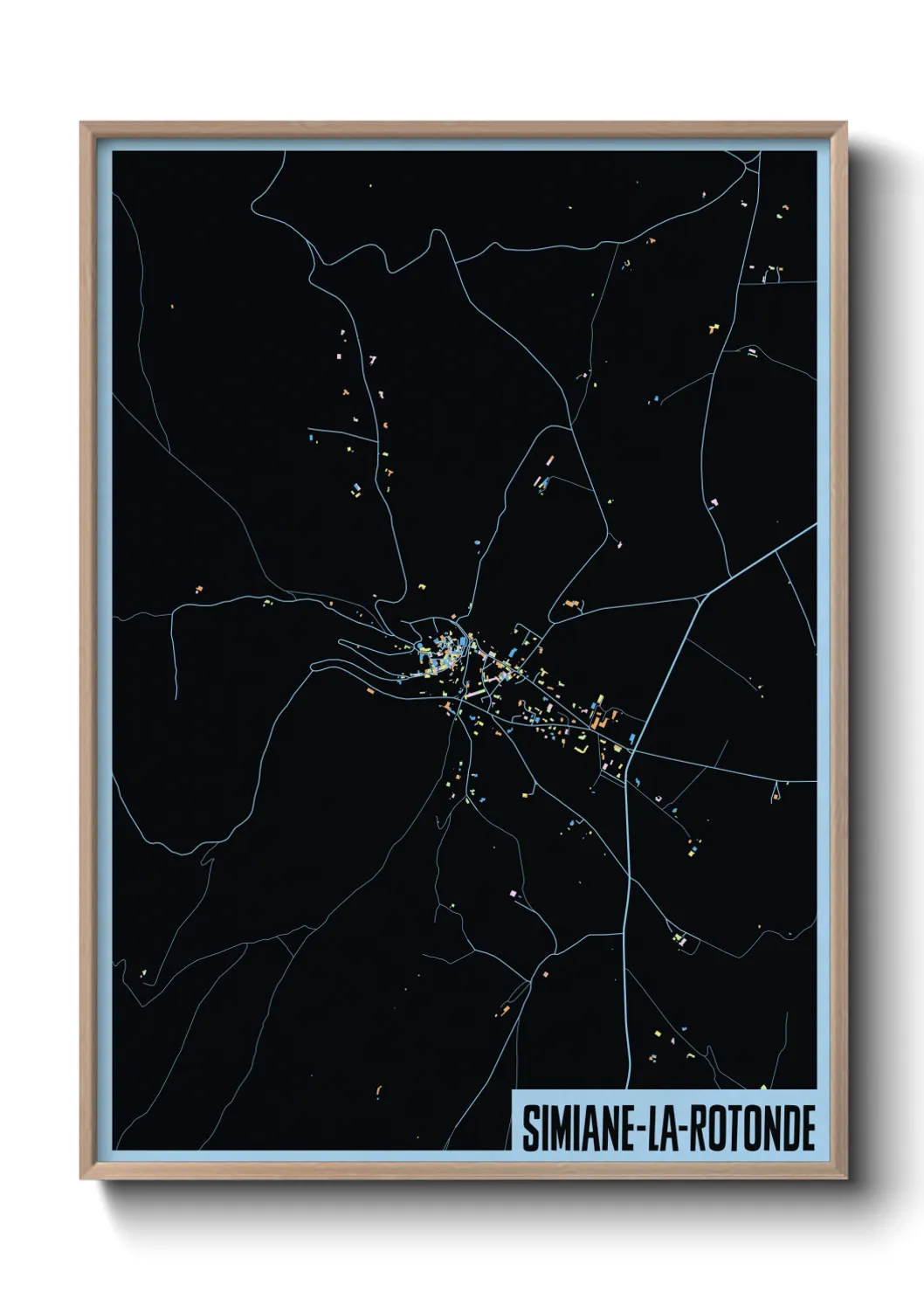 Un poster carteSimiane-la-Rotonde