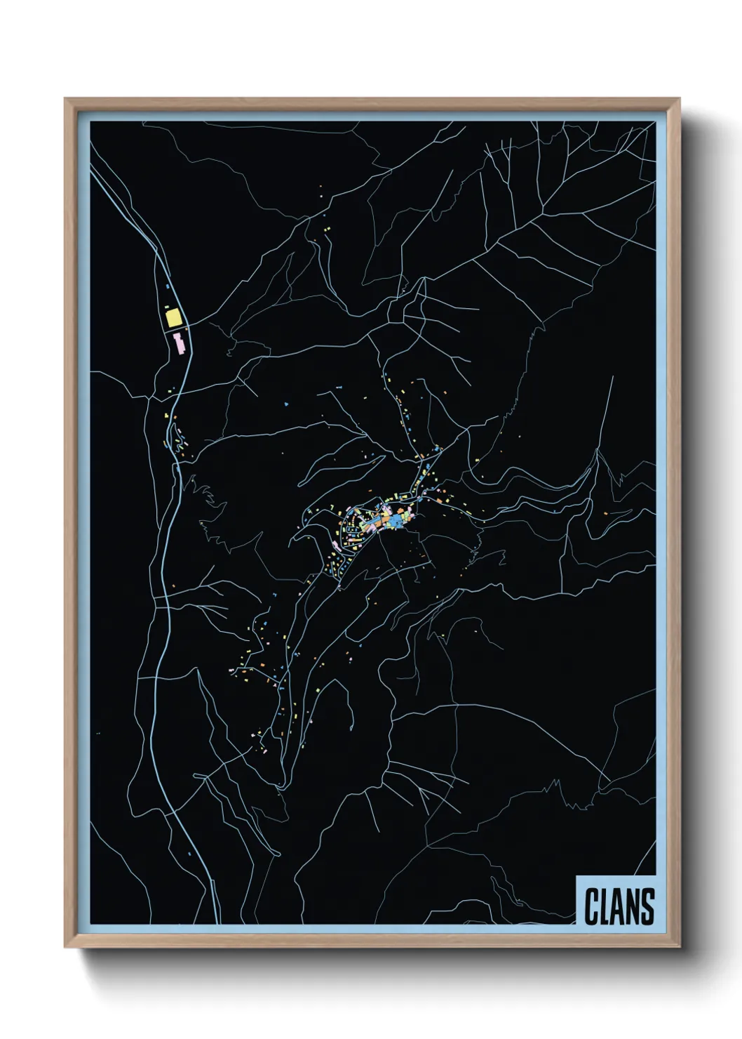 Une affiche de carte sur Clans