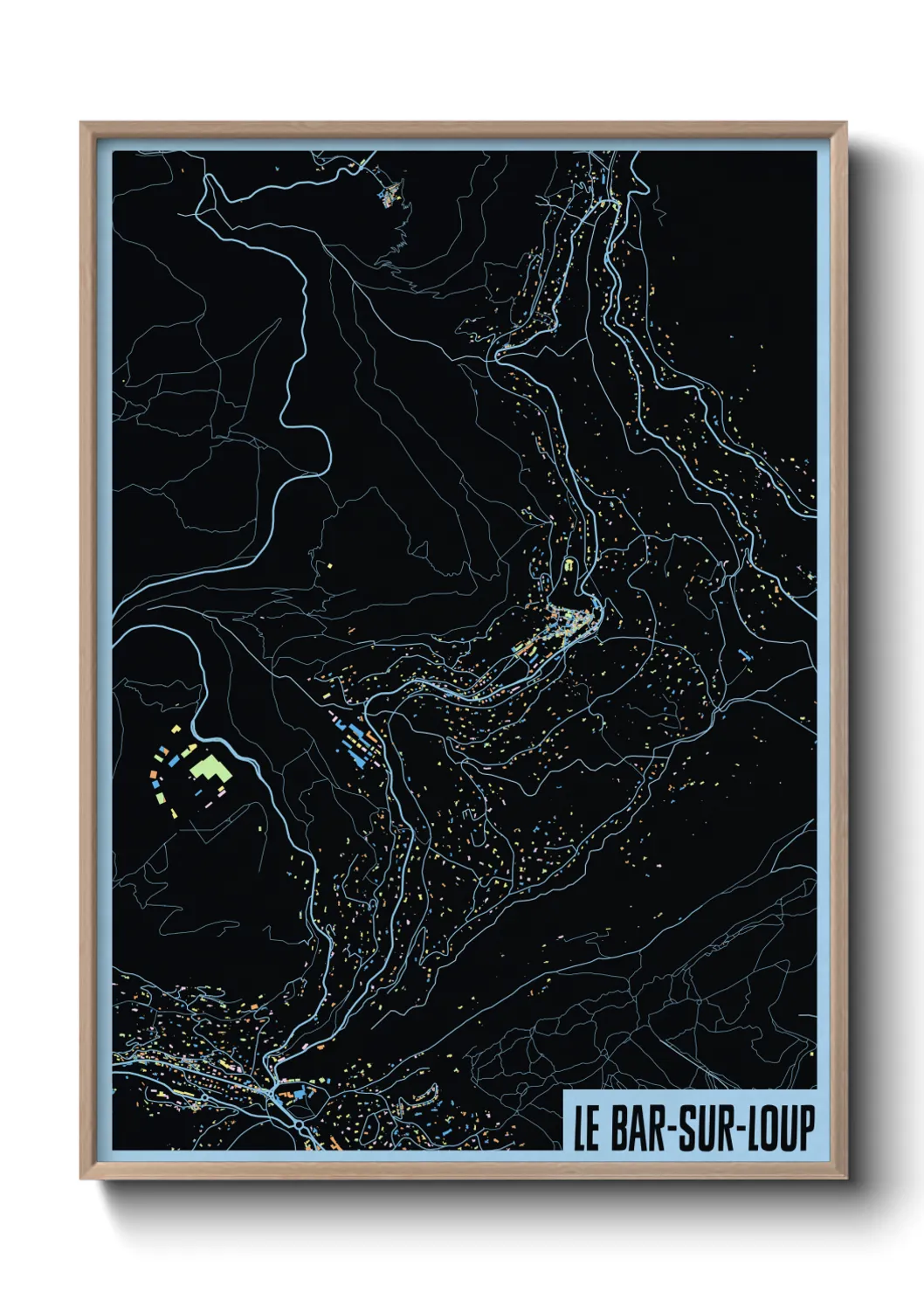Un poster carteLe Bar-sur-Loup