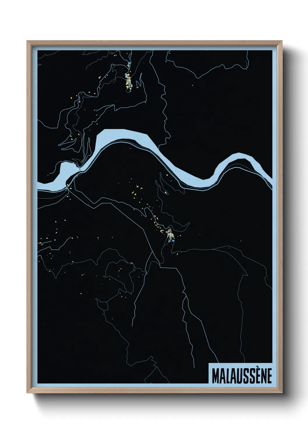 Une affiche de carte sur Malaussène