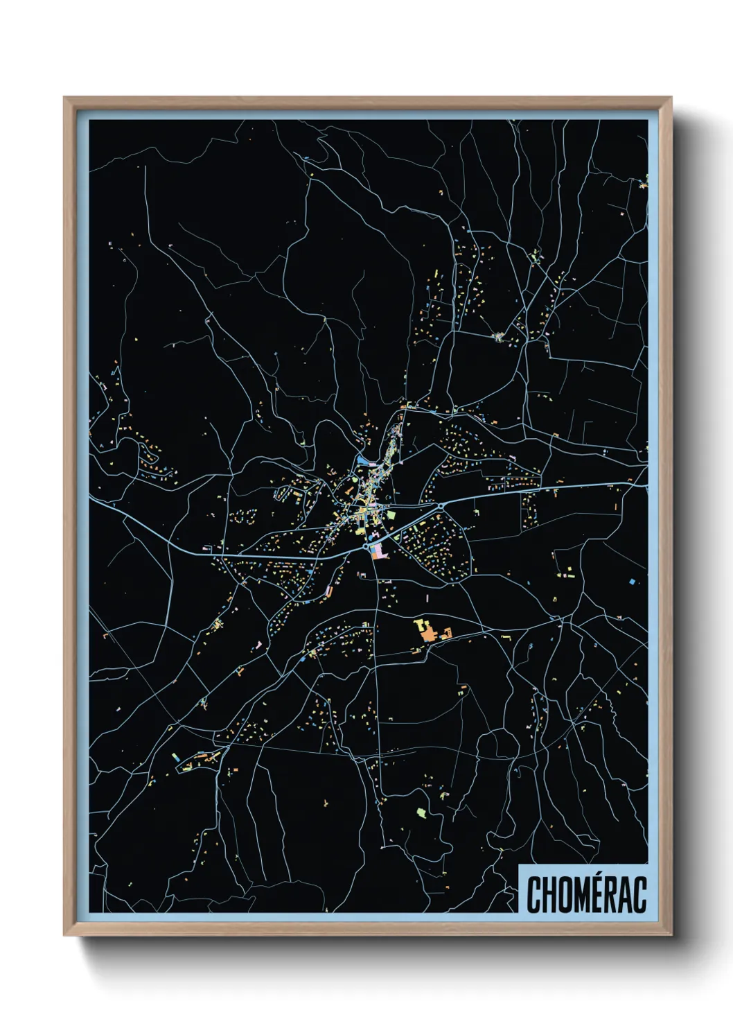 Un poster carteChomérac