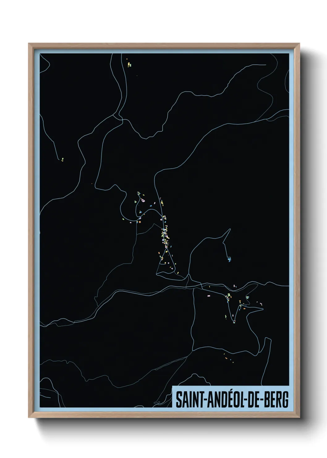 Un poster carteSaint-Andéol-de-Berg