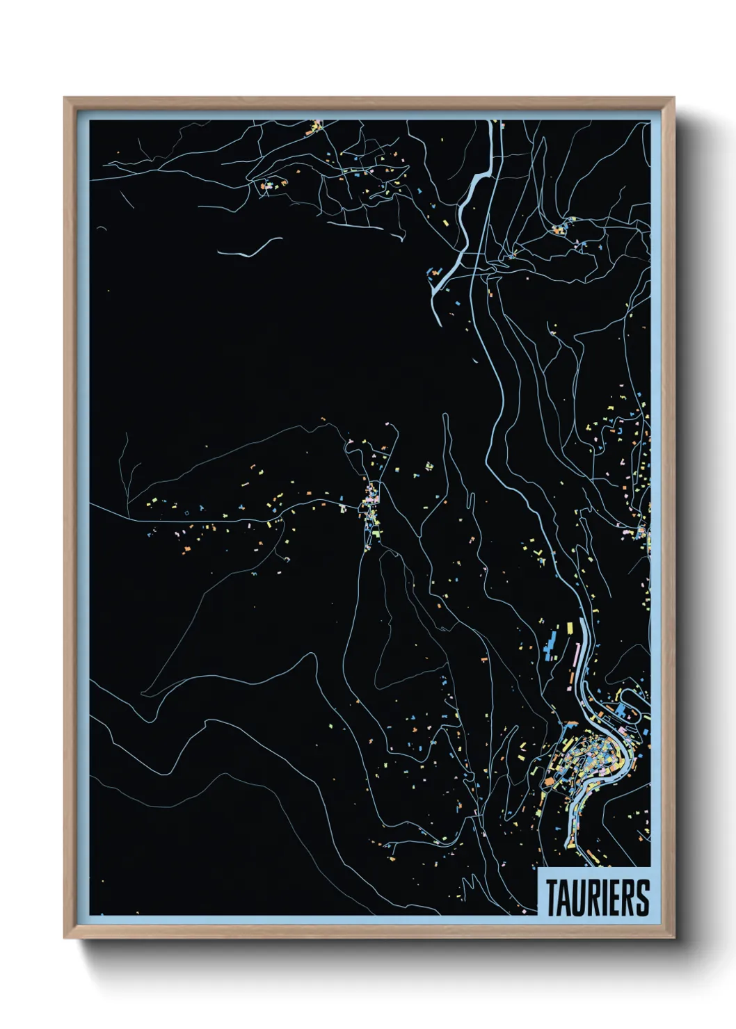 Une affiche de carte sur Tauriers