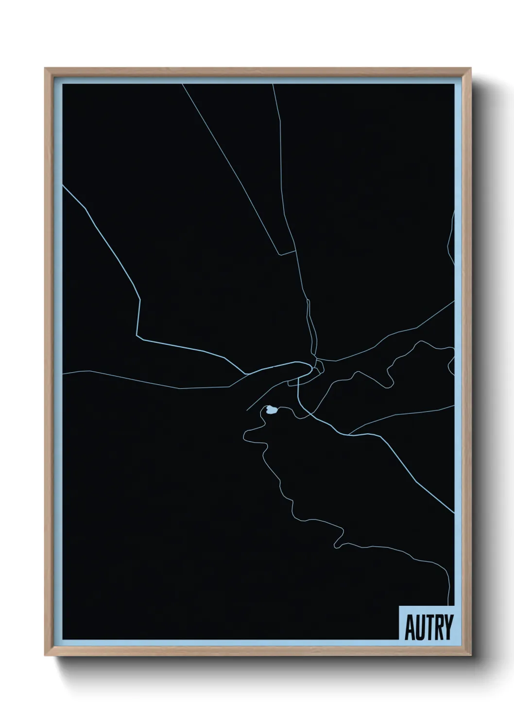 Une affiche de carte sur Autry