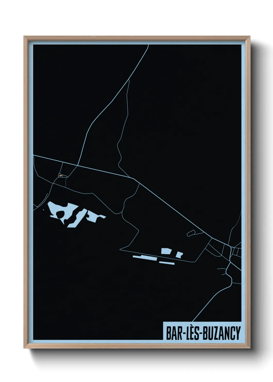 Une affiche de carte sur Bar-lès-Buzancy