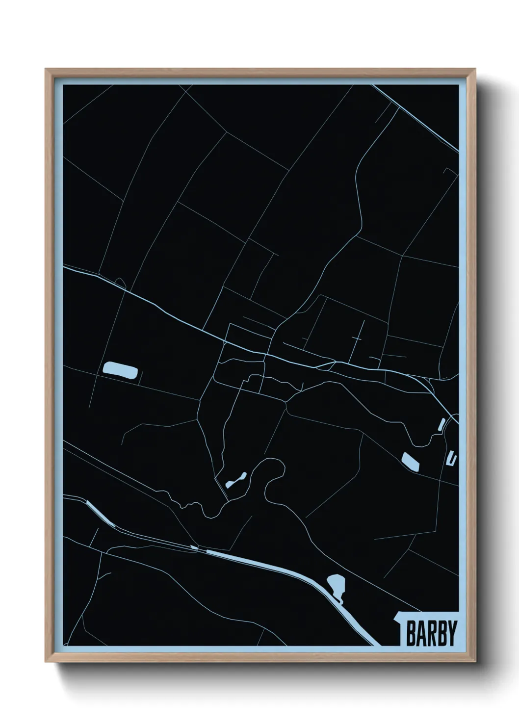 Une affiche de carte sur Barby