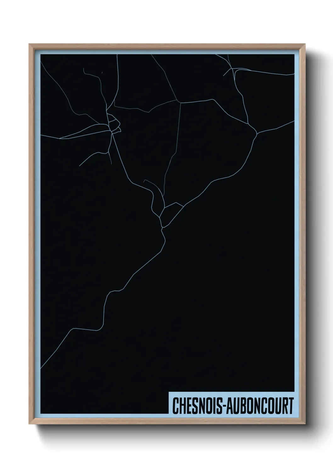 Un poster carteChesnois-Auboncourt