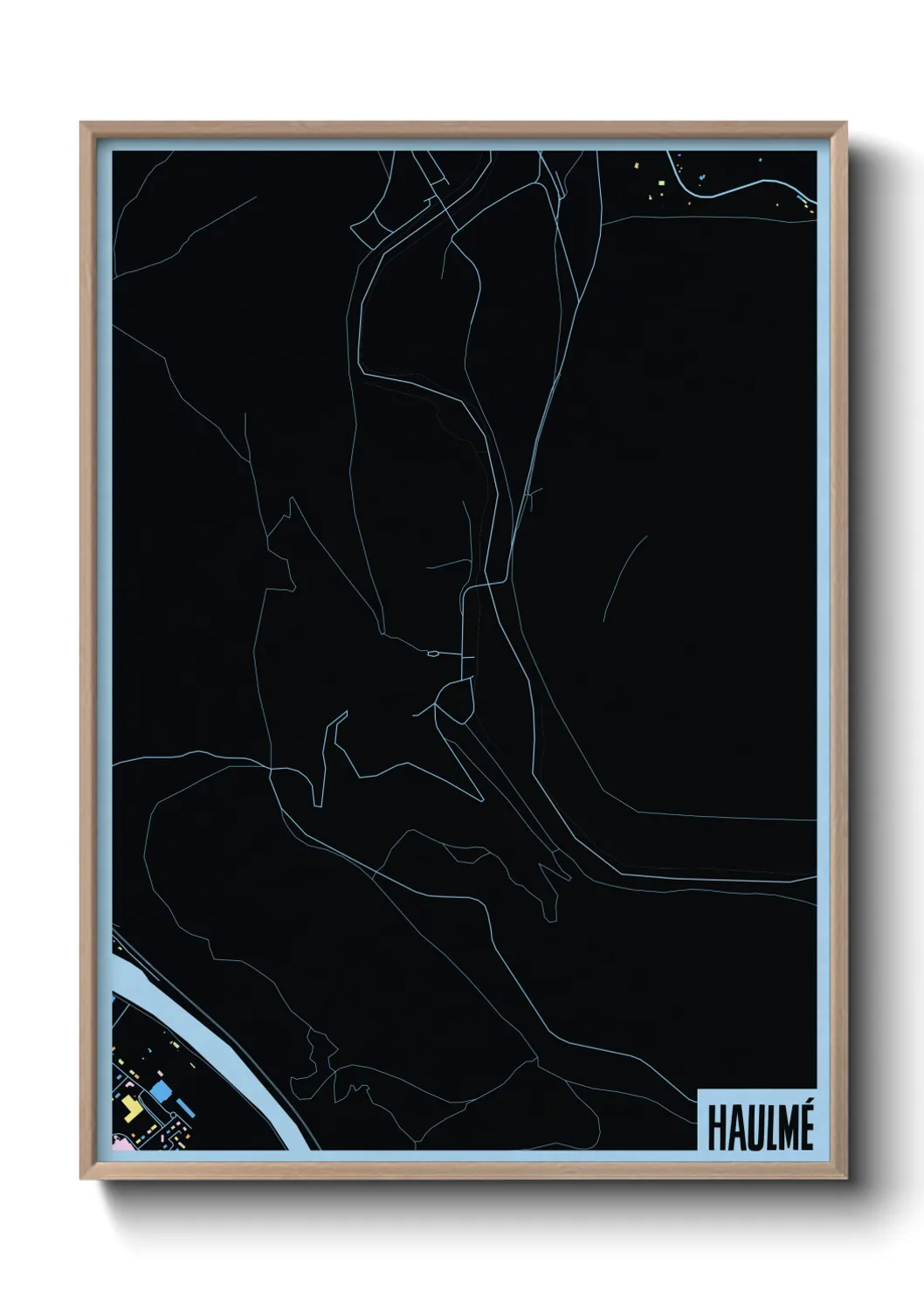 Une affiche de carte sur Haulmé