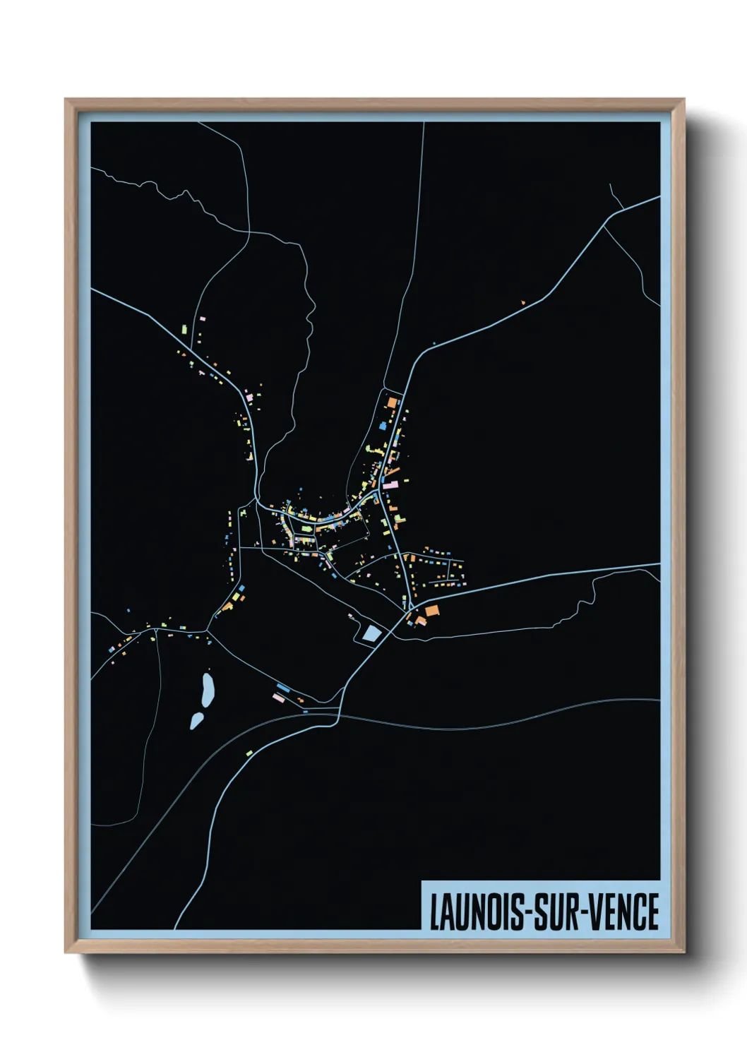 Un poster carteLaunois-sur-Vence