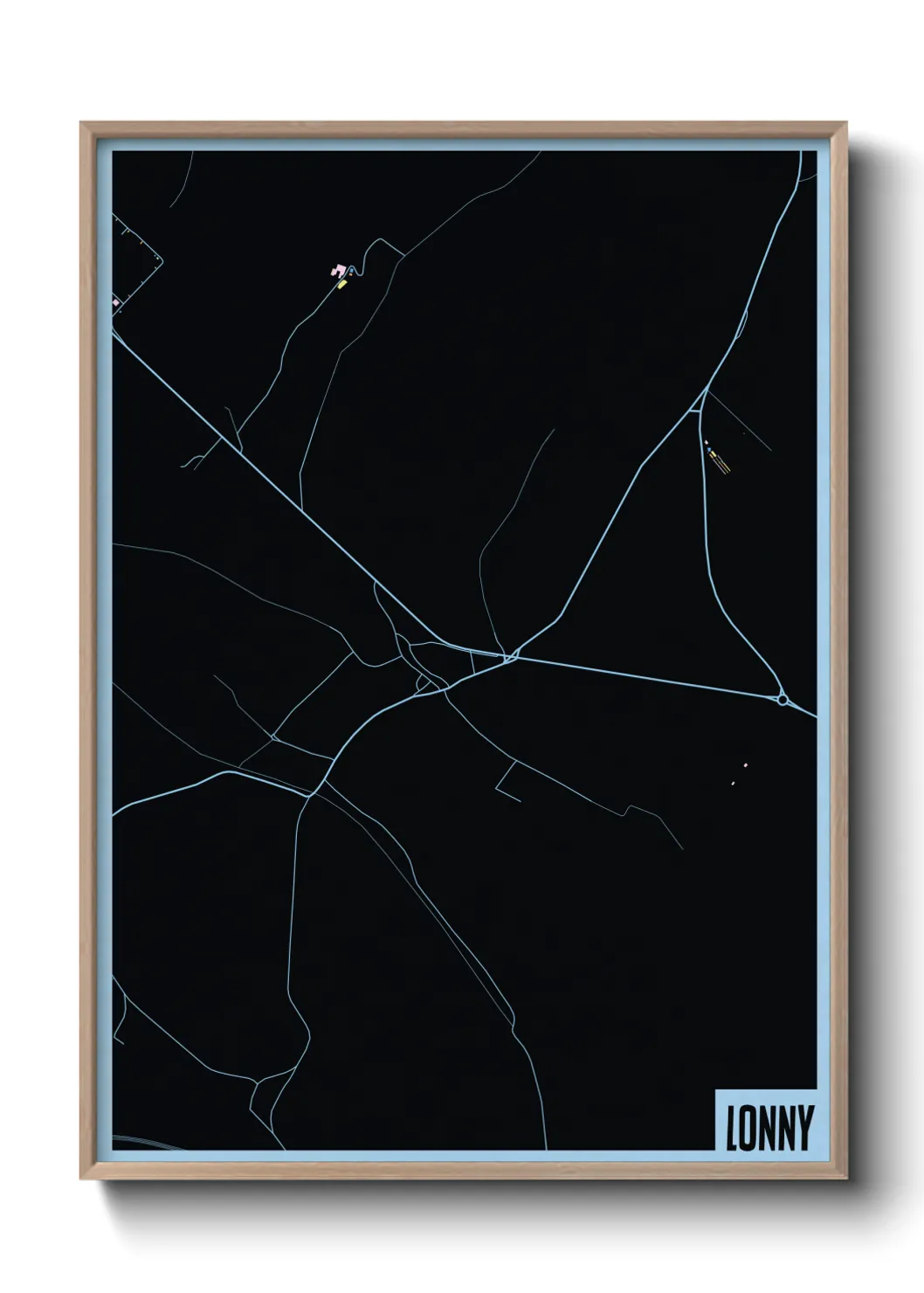 Une affiche de carte sur Lonny