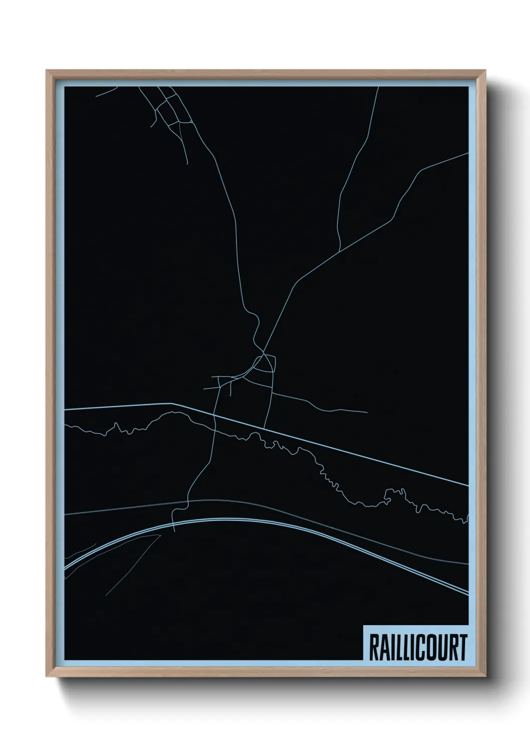 Une affiche de carte sur Raillicourt