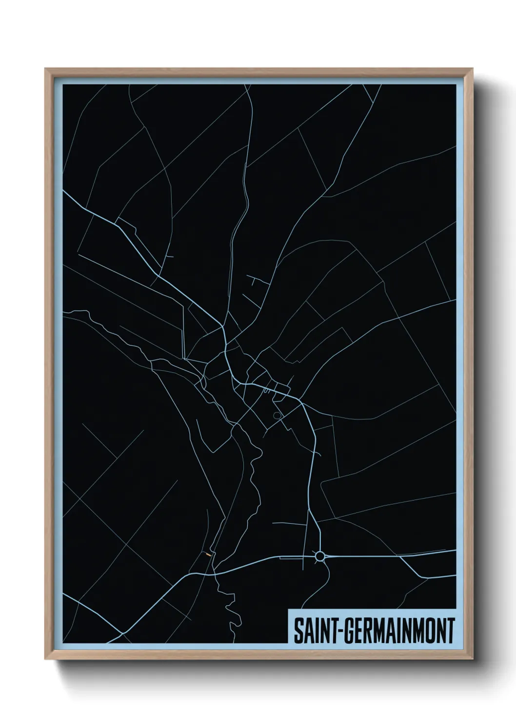 Un poster carteSaint-Germainmont