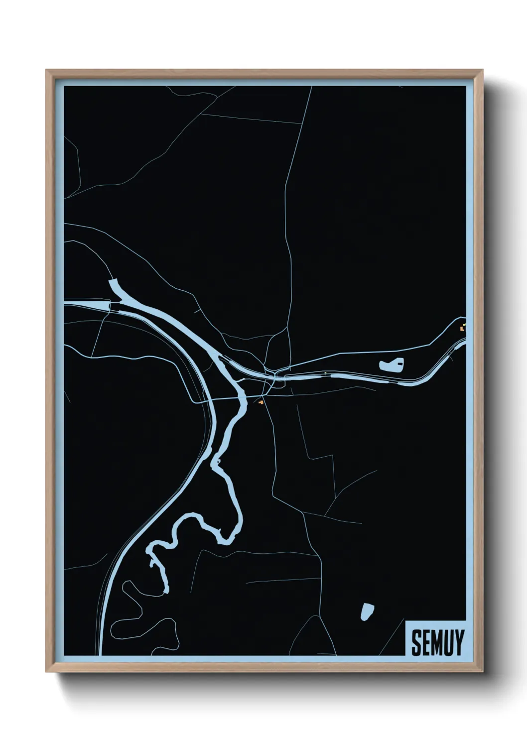 Une affiche de carte sur Semuy