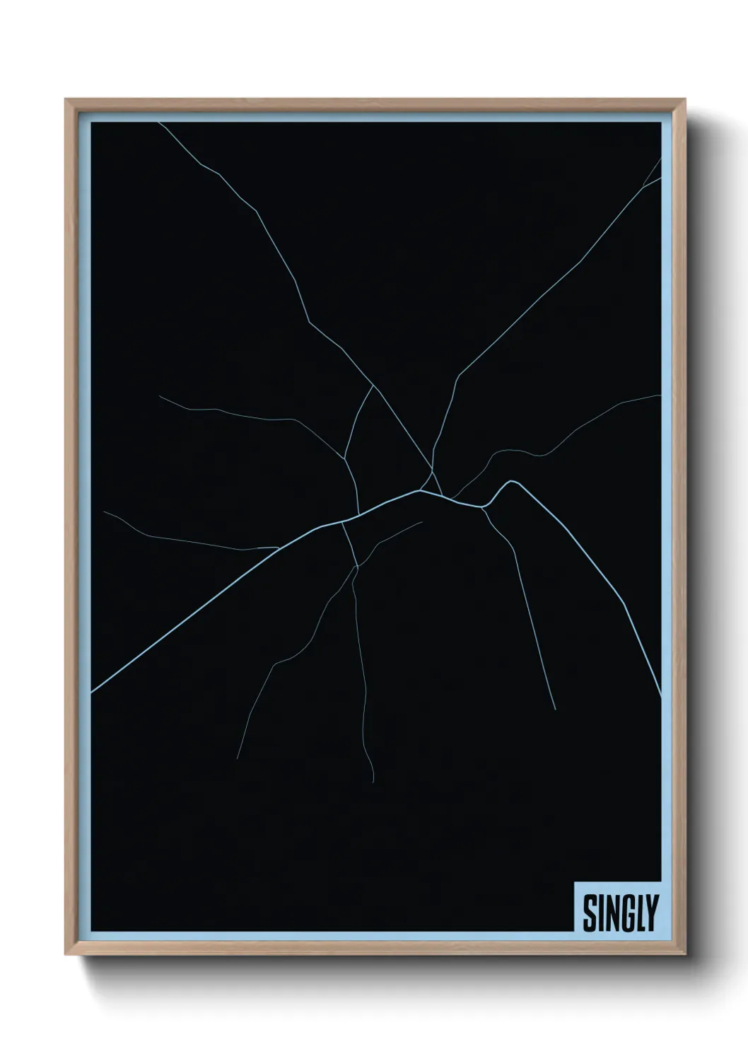 Une affiche de carte sur Singly