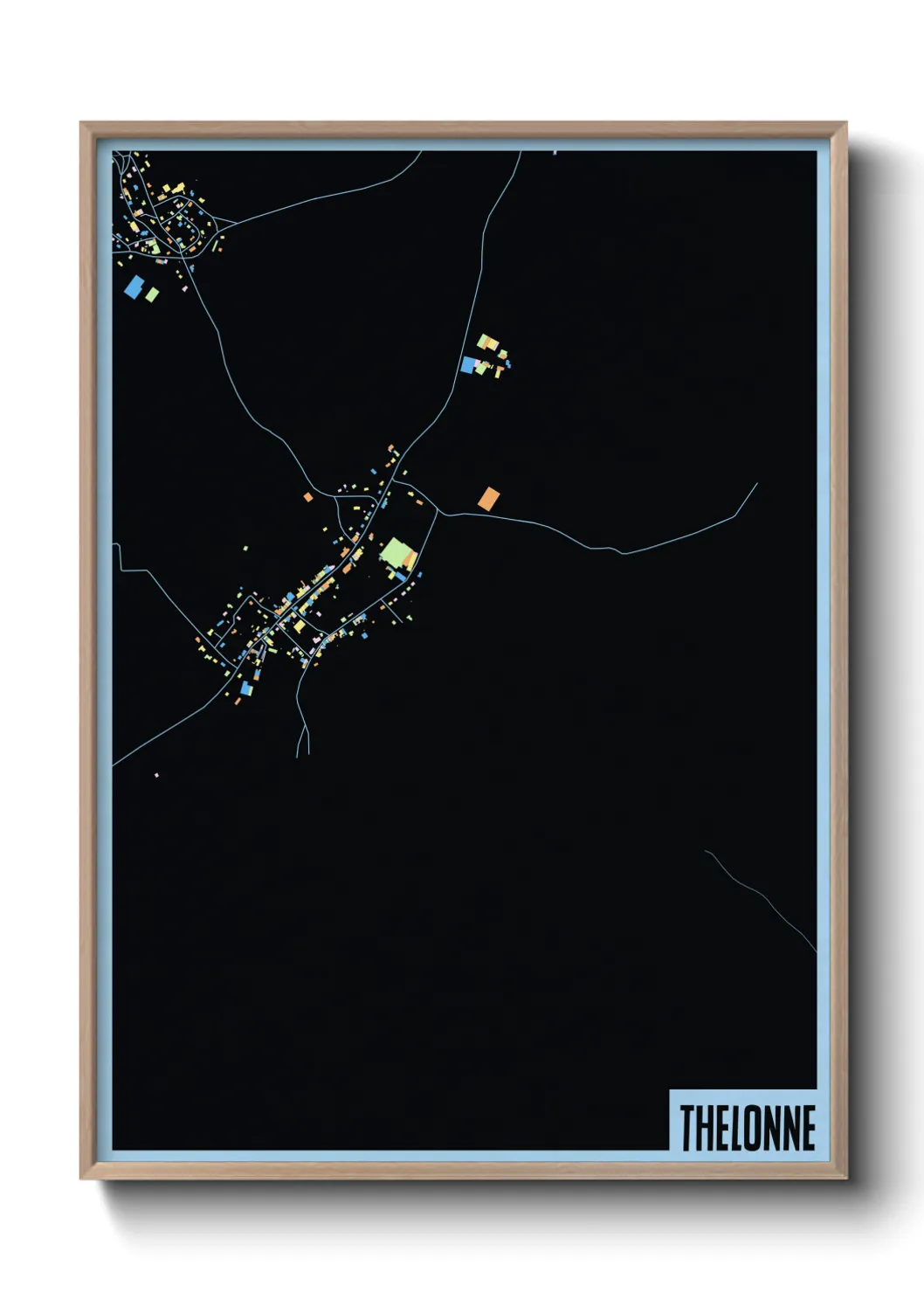 Une affiche de carte sur Thelonne