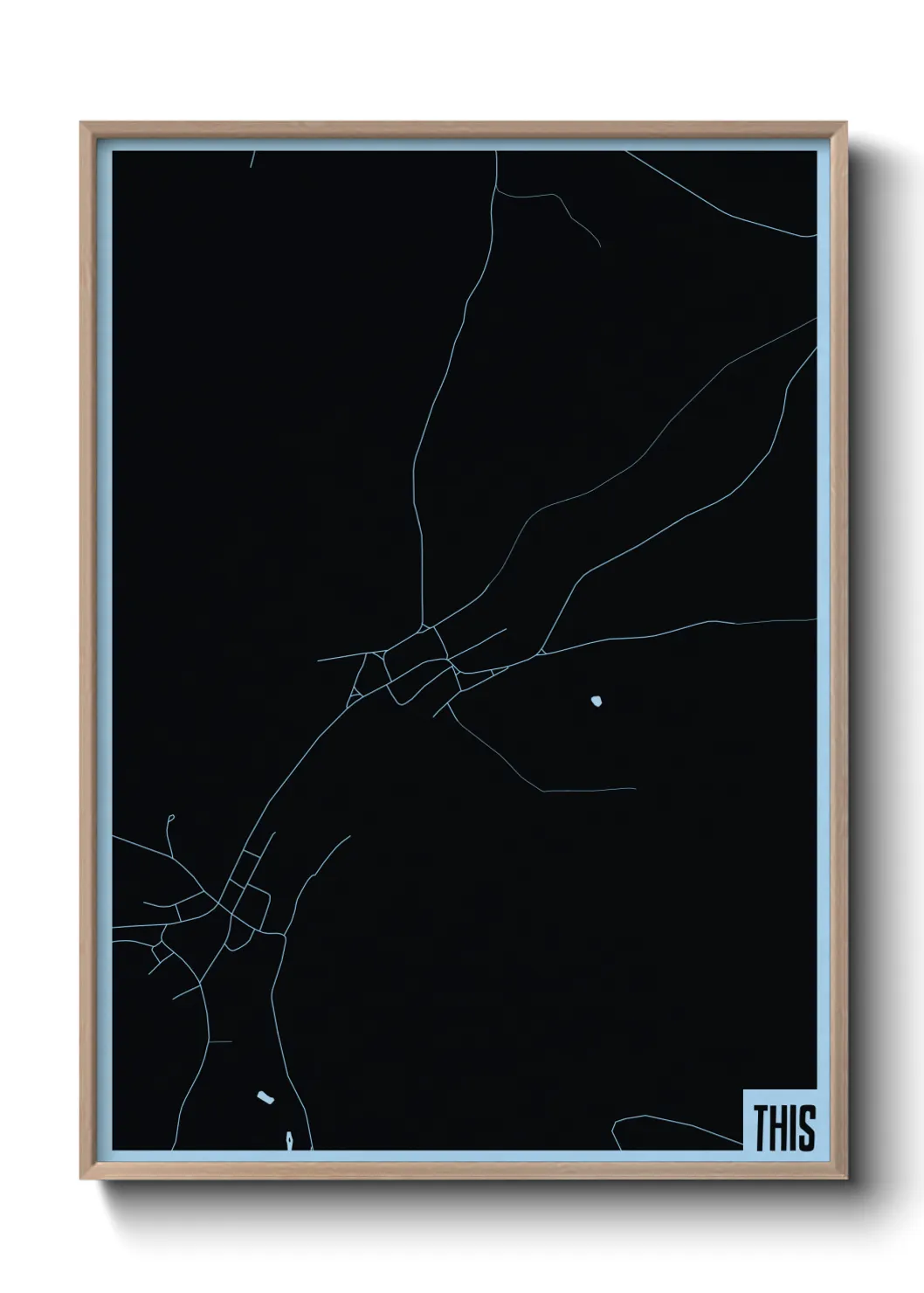 Une affiche de carte sur This