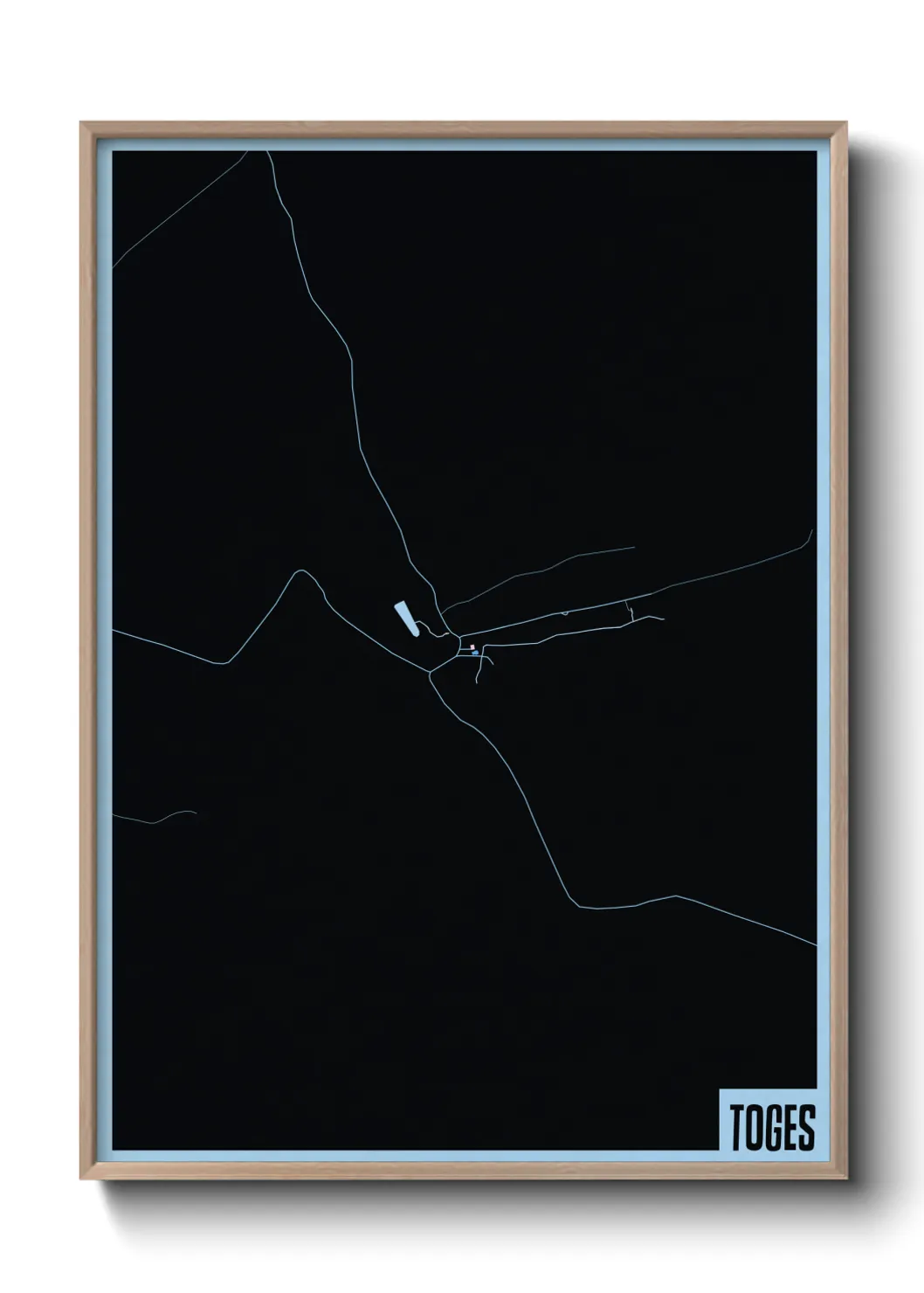 Une affiche de carte sur Toges