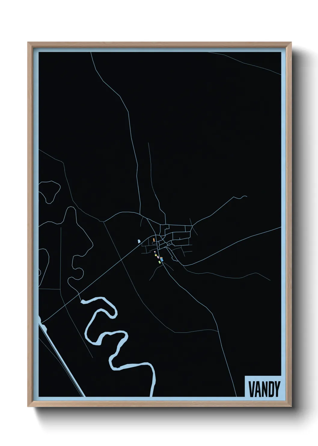 Une affiche de carte sur Vandy