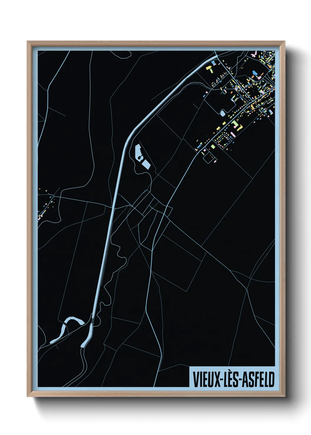 Une affiche de carte sur Vieux-lès-Asfeld