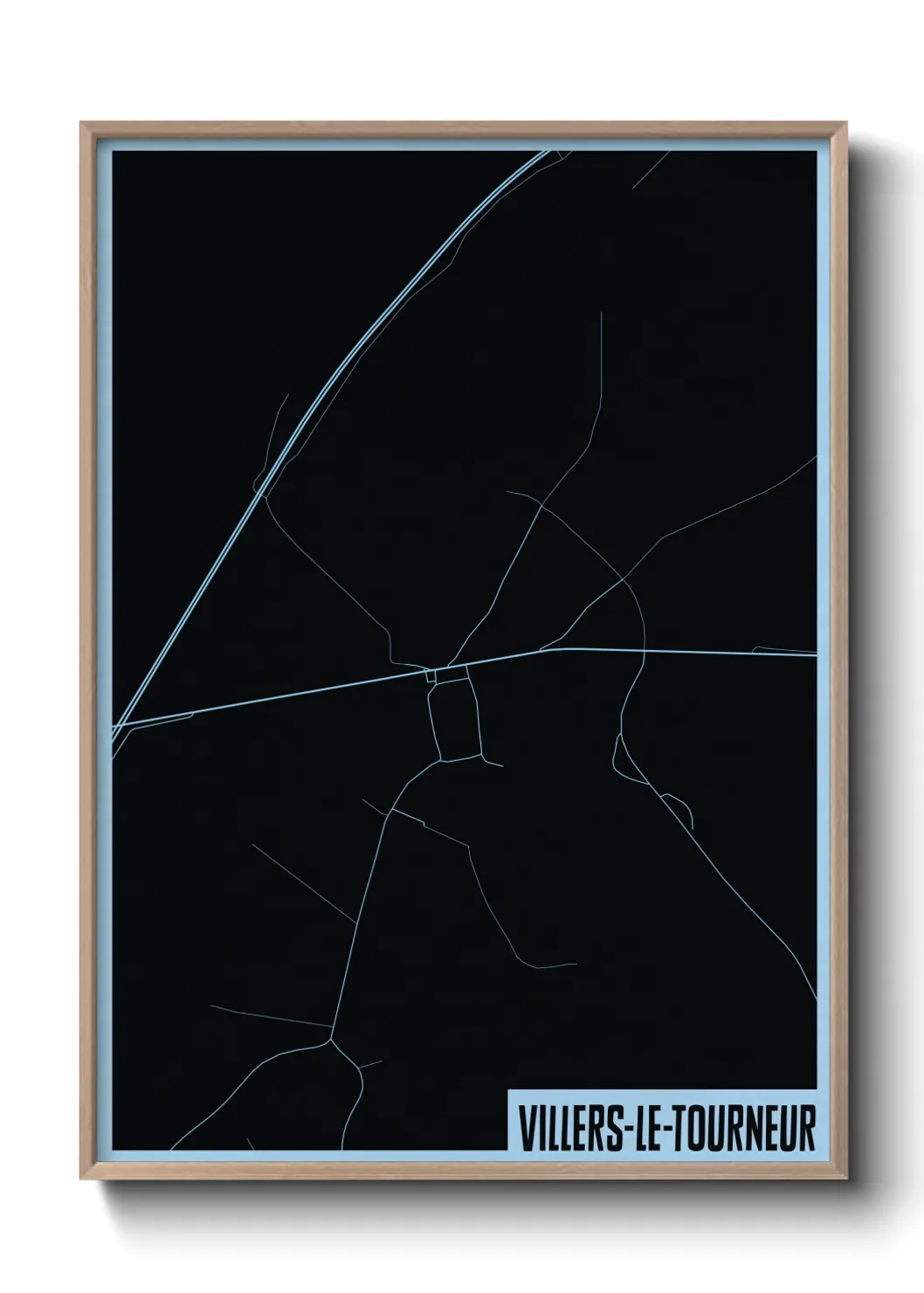 Une affiche de carte sur Villers-le-Tourneur